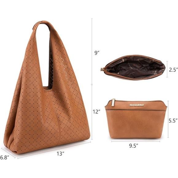 Hobo Bags for Women Slouchy Shoulder Purses and Handbags - Picture 3 of 6